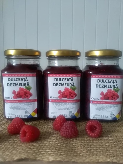 DULCEATA DE ZMEURA PRODUS MONTAN